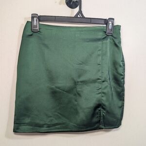 Blu Pepper Vibrant Green Mini Skirt